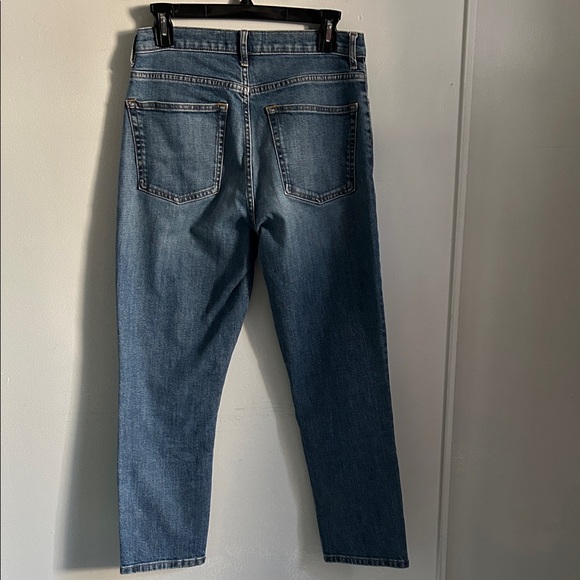 Everlane Women's Blue Crop Ankle Cotton Blend Denim Stretch Every Day Jeans - Picture 6 of 9